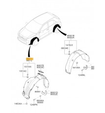 NADKOLE KIA RIO PRAWY PRZÓD